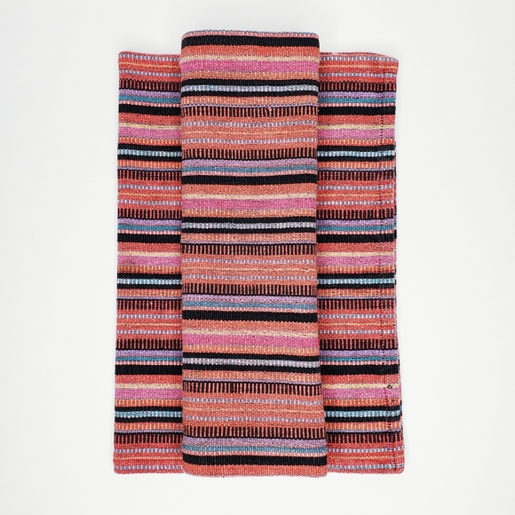 Anthropologie Home Boho Aztec Colorful Textured Stripe Table Linen Placemat Set - Picture 5 of 14